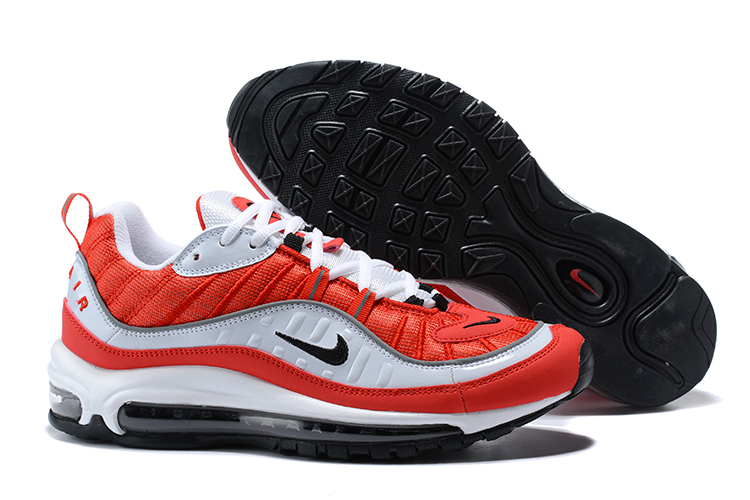 Supreme x NikeLab Air Max 98 White Red Black Shoes - Click Image to Close